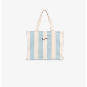 Charles Leclerc 16 100% cotton canvas beach tote bag Blue White Racing